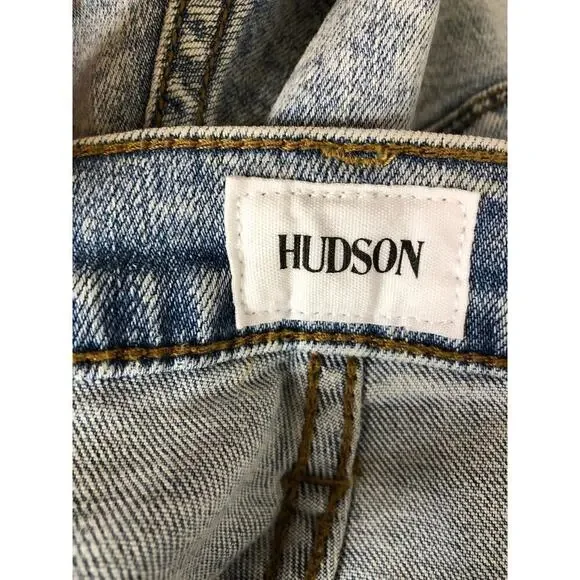 Hudson Gracie Alexandria Shorts Mid Rise Distressed Ripped Cutoff Denim NWOT 32